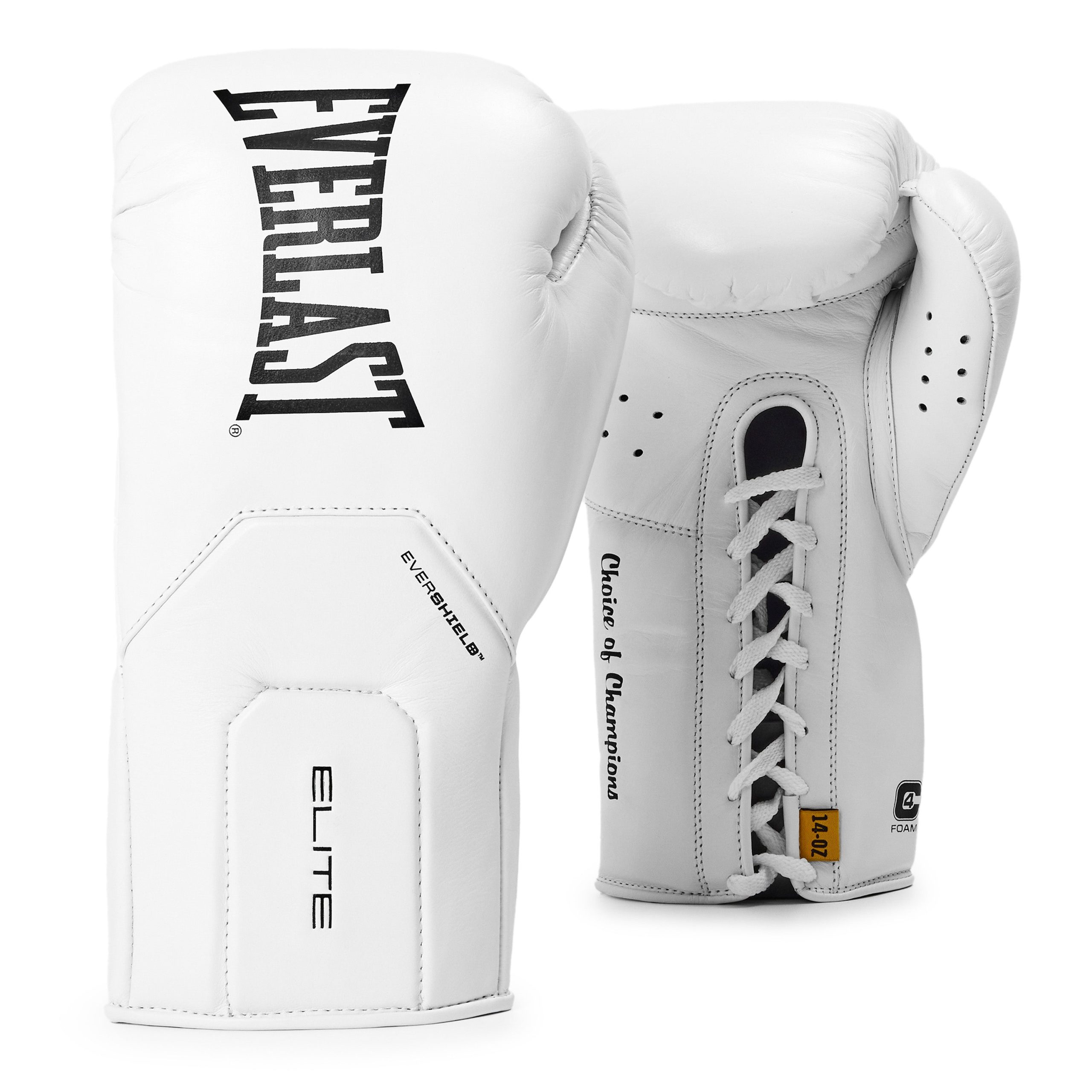 Elite Pro Leather Lace Up Training Boxing Gloves - Image 2
