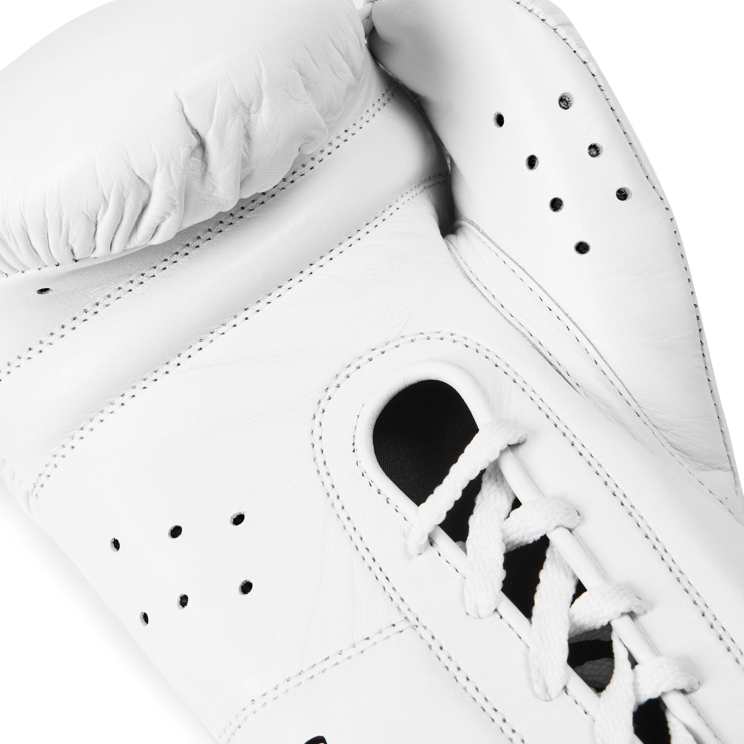 Elite Pro Leather Lace Up Training Boxing Gloves - Image 10
