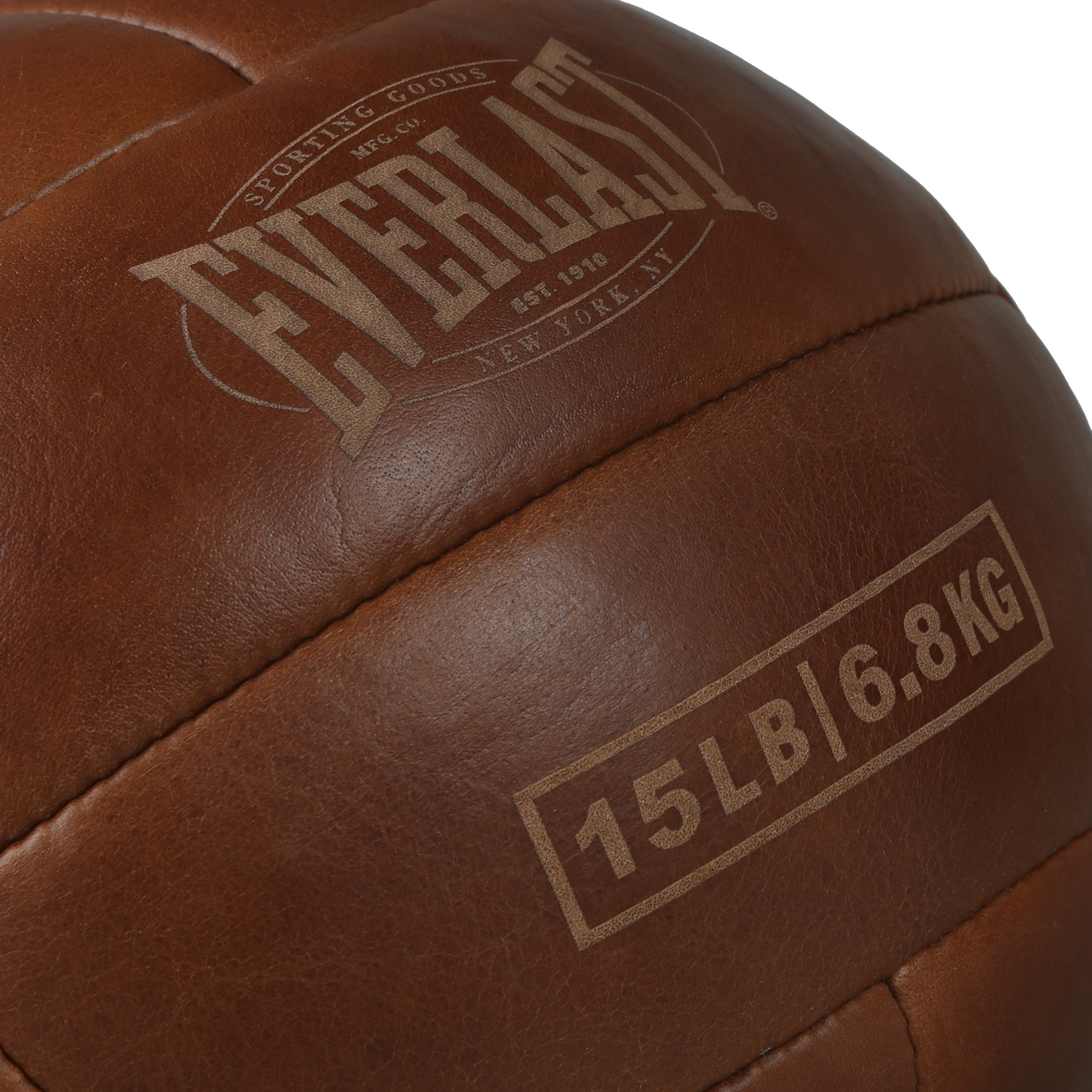 1910 Pro Leather Medicine Ball - Image 3