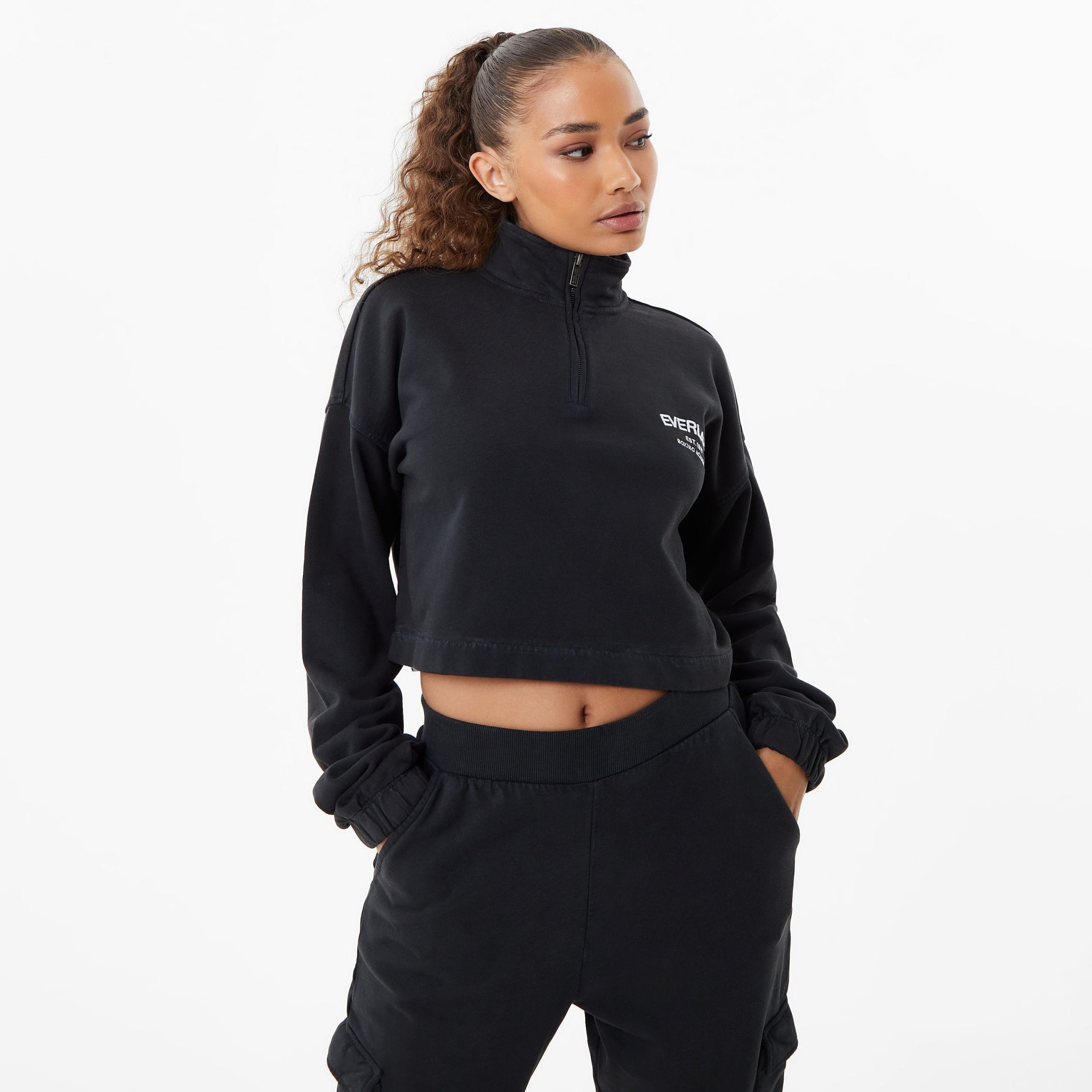 Women's Boxing Academy Crop Zip Up Sweater - Image 5