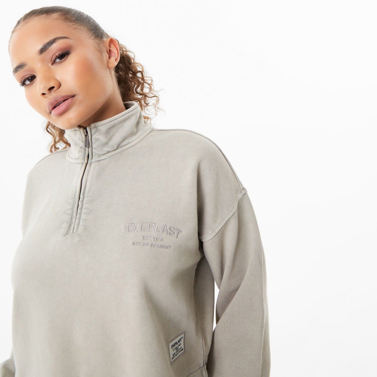 Women's Boxing Academy Crop Zip Up Sweater - Image 2